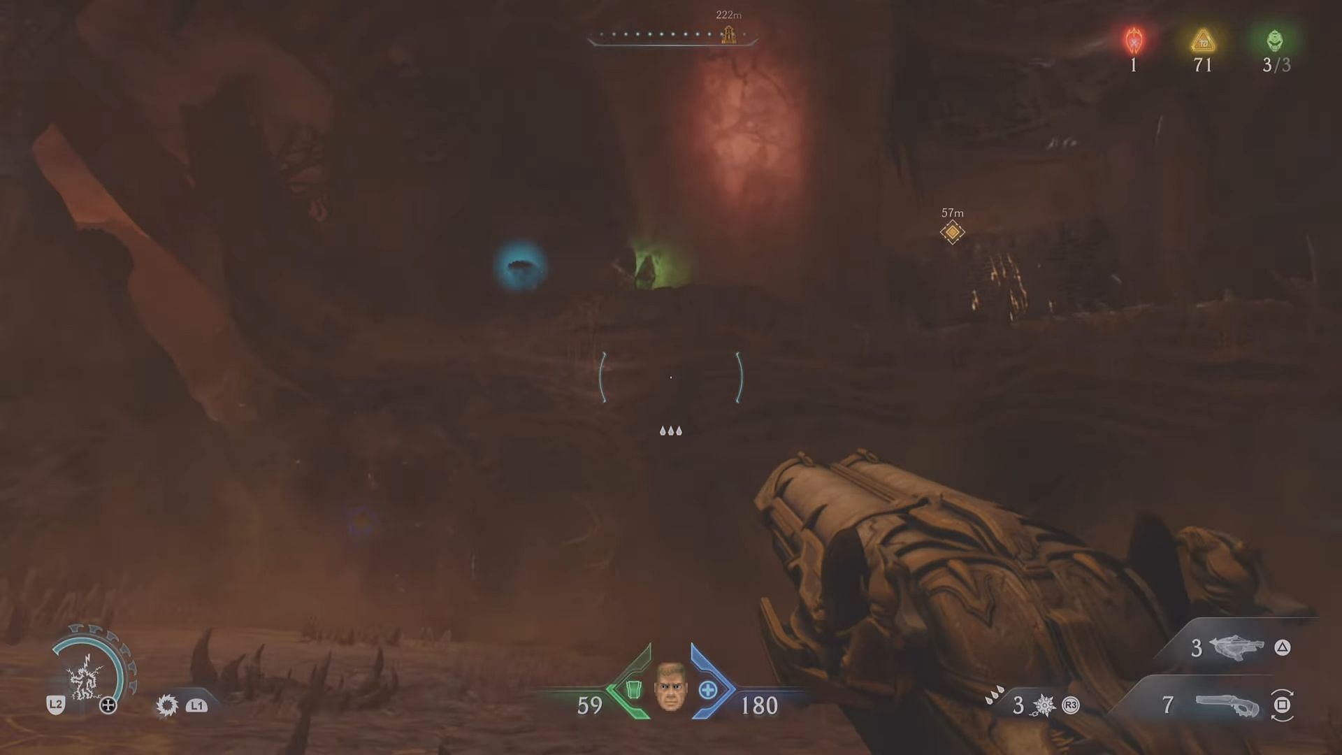 Throw your shield on these two glowing spots (Image via Sportskeeda Gaming | Bethesda Softworks)